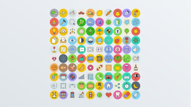 1000+矢量可编辑PPT图标库